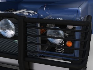full land rover defender 90 hard top seethrough re Modèle 3D