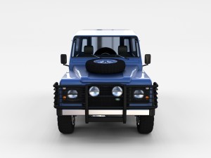 land rover defender 90 hard top w interior rev 3Dモデル