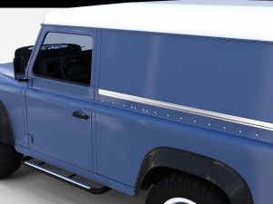 land rover defender 90 hard top w interior rev 3Dモデル