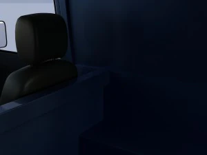 land rover defender 90 hard top w interior rev 3D Model