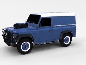 land rover defender 90 hard top rev 3D मॉडल