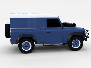 land rover defender 90 hard top rev 3D मॉडल