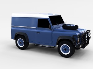 land rover defender 90 hard top rev 3D मॉडल