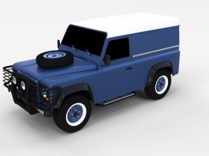 land rover defender 90 hard top rev 3D मॉडल