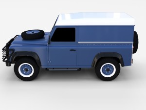 land rover defender 90 hard top rev 3D मॉडल