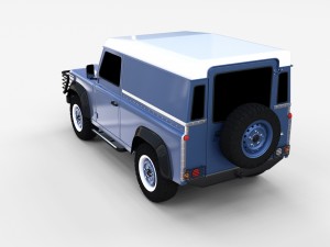 land rover defender 90 hard top rev 3D मॉडल