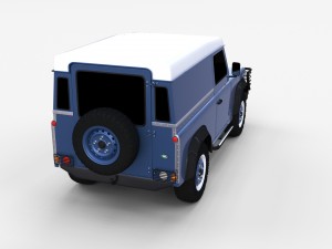 land rover defender 90 hard top rev 3D मॉडल