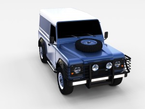 land rover defender 90 hard top rev 3D मॉडल