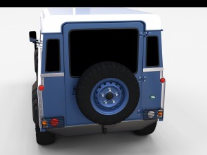 land rover defender 90 hard top rev 3D मॉडल
