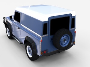 land rover defender 90 hard top rev 3D मॉडल