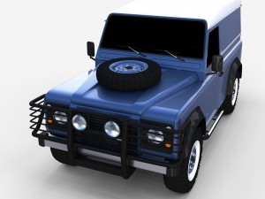 land rover defender 90 hard top rev 3D मॉडल