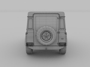 land rover defender 90 hard top rev 3D मॉडल