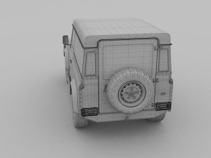 land rover defender 90 hard top rev 3D मॉडल