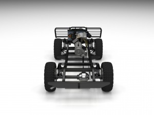 full land rover defender 90 pick up seethrough Modelo 3D