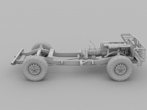 full land rover defender 90 pick up seethrough Modelo 3D