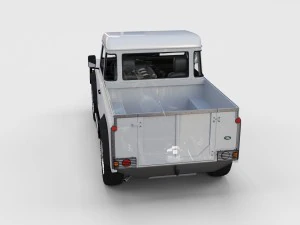 full land rover defender 90 pick up seethrough 3D Model