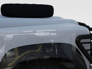 full land rover defender 90 pick up seethrough 3D Model