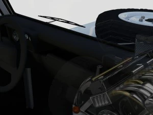full land rover defender 90 pick up seethrough 3D Model