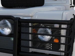 full land rover defender 90 pick up seethrough 3D Model