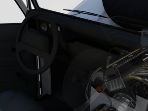 full land rover defender 90 pick up seethrough Modelo 3D