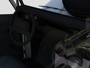 full land rover defender 90 pick up seethrough 3D Model