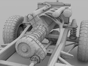 full land rover defender 90 pick up seethrough Modelo 3D