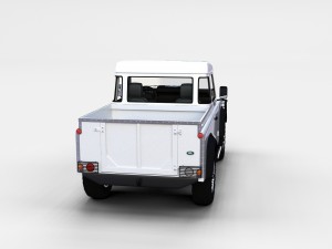 land rover defender 90 pick up w interior rev Modello 3D