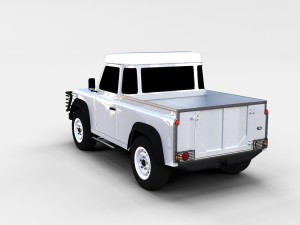 land rover defender 90 pick up rev Model 3D