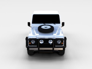 land rover defender 90 pick up rev Model 3D