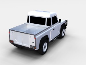 land rover defender 90 pick up rev Model 3D