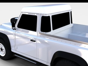 land rover defender 90 pick up rev Model 3D