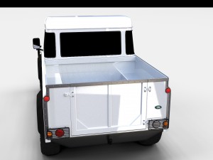 land rover defender 90 pick up rev Model 3D