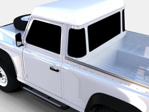 land rover defender 90 pick up rev Model 3D