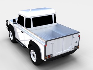 land rover defender 90 pick up rev Model 3D