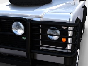 land rover defender 90 pick up rev Model 3D
