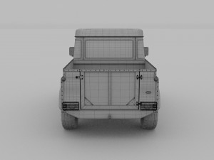 land rover defender 90 pick up rev Model 3D