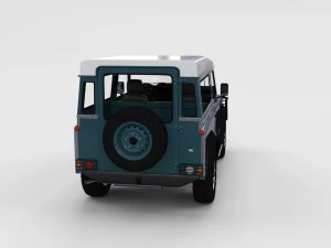full land rover defender 90 station wagon rev 3D Model