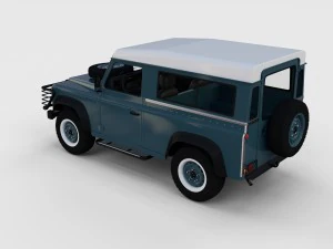 full land rover defender 90 station wagon rev 3D Model