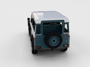 full land rover defender 90 station wagon rev 3D Модель