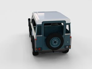 full land rover defender 90 station wagon rev 3D Model