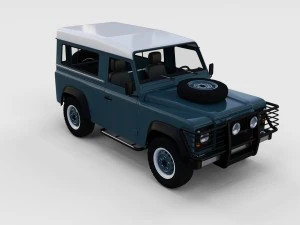 full land rover defender 90 station wagon rev 3D Model