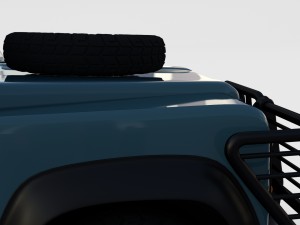 full land rover defender 90 station wagon rev 3D Модель