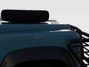full land rover defender 90 station wagon rev 3D Model