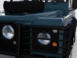 full land rover defender 90 station wagon rev 3D Модель