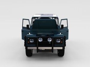 full land rover defender 90 station wagon rev 3D Модель