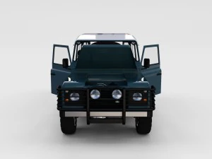 full land rover defender 90 station wagon rev 3D Model