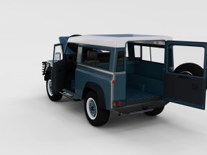 full land rover defender 90 station wagon rev 3D Модель