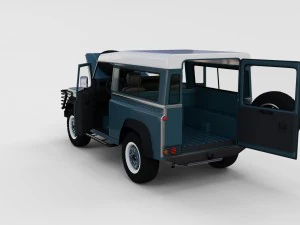 full land rover defender 90 station wagon rev 3D Model