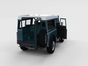 full land rover defender 90 station wagon rev 3D Model