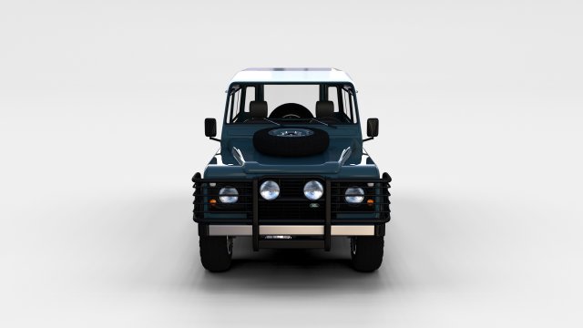 land rover defender 90 station wagon w interior re 3D Model .c4d .max .obj .3ds .fbx .stl .blend 